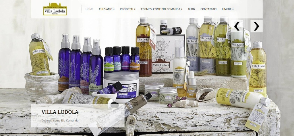 Villa Lodola realizzazione sito web cosmesi prodotti di bellezza LQ