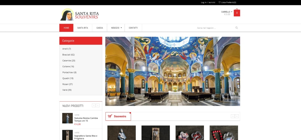 Santa Rita Souvernir Realizzazione sito web