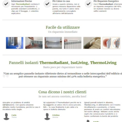 Landing Page Cappotto Termico Italiano