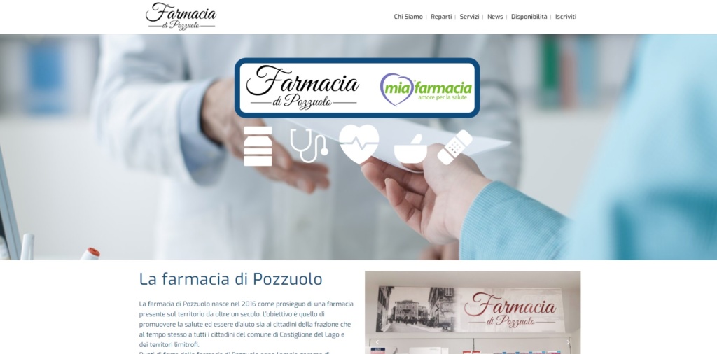 Sito web farmacia di Pozzuolo