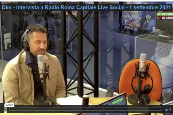Luca Dini intervista a Radio Roma Capitale Live Social