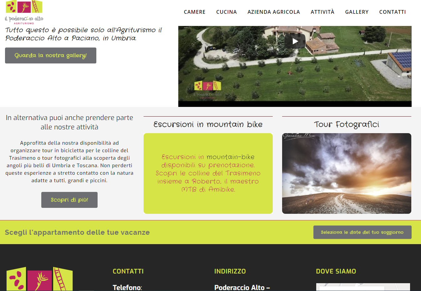 Realizzazione sito web - Poderaccio alto